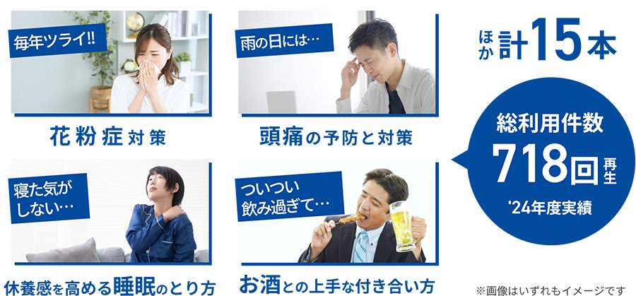 健康意識/ヘルスリテラシー向上のための動画配信